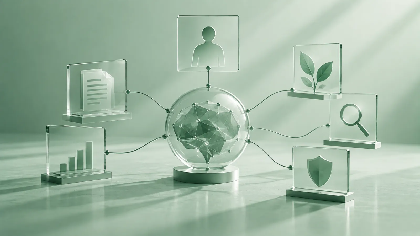 Illustration of AI governance in sustainable finance: who owns, checks and answers for an AI system